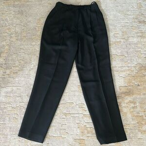 Evan Picone black pleated pants